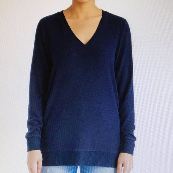 Lucky Brand Sweaters - Lucky Brand  XXL NAVY BLUE Long Sleeve Sweater NWT